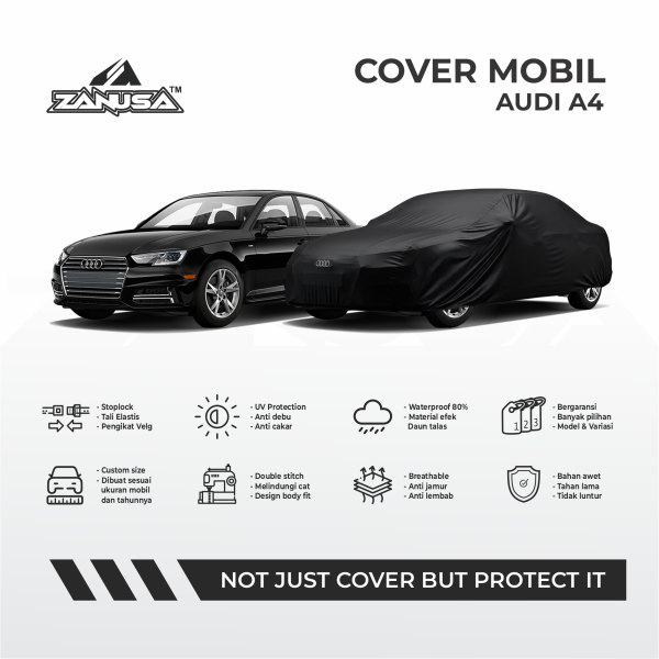 1 Cover Mobil Audi A4 Full Outdoor Selimut Waterproof Anti Panas UV Sarung Mobil Outdoor