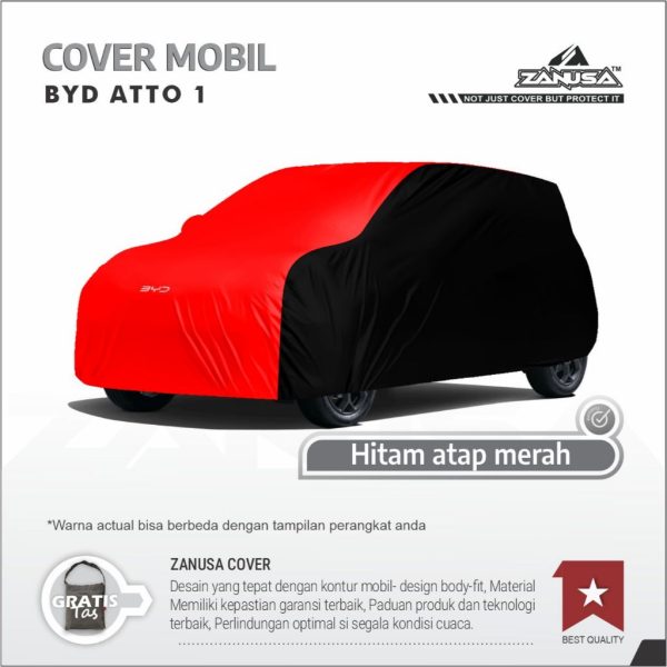 Cover Mobil BYD ATTO 1 Variasi Selimut Waterproof Anti Panas UV Sarung Mobil Outdoor (2)