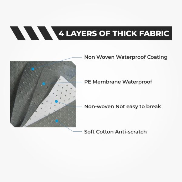 Cover Mobil Audi A4 4 Layer Selimut Waterproof Anti Panas UV Sarung Mobil Outdoor