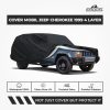 Cover Mobil Jeep Cherokee 1999 Cover 4 Layer Selimut Waterproof Anti Panas UV Sarung Mobil Outdoor