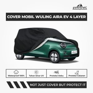 Cover Mobil Wuling Aira EV 4 Layer Selimut Waterproof Anti Panas UV Sarung Mobil Outdoor