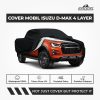 Cover Mobil Isuzu Dmax 4 Layer Selimut Waterproof Anti Panas UV Sarung Mobil Outdoor