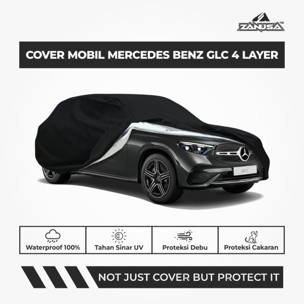 Cover Mobil Mercedes Benz Glc 4 Layer Selimut Waterproof Anti Panas UV Sarung Mobil Outdoor