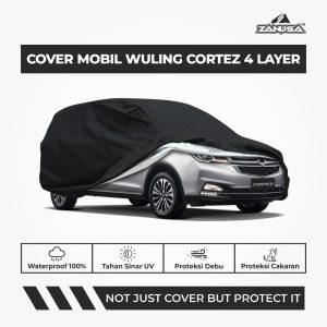 Cover Mobil Wuling Cortez 4 Layer Selimut Waterproof Anti Panas UV Sarung Mobil Outdoor