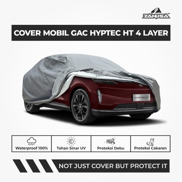 Cover Mobil GAC Hyptec Ht 4 Layer Selimut Waterproof Anti Panas UV Sarung Mobil Outdoor