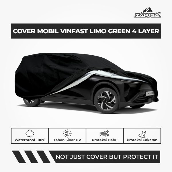 Cover Mobil Vinfast Limo Green 4 Layer Selimut Waterproof Anti Panas UV Sarung Mobil Outdoor