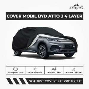Cover Mobil BYD ATTO 3 4 Layer Selimut Waterproof Anti Panas UV Sarung Mobil Outdoor
