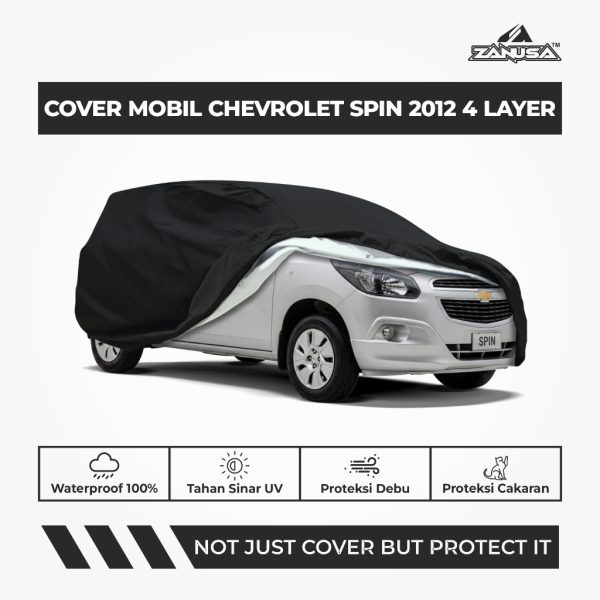 Cover Mobil Chevrolet Spin 4 Layer Selimut Waterproof Anti Panas UV Sarung Mobil Outdoor