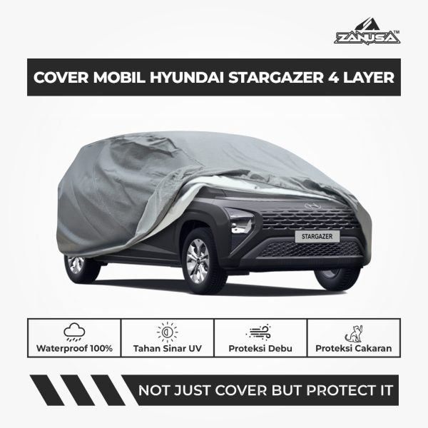 Cover Mobil Hyundai Stargazer 4 Layer Selimut Waterproof Anti Panas UV Sarung Mobil Outdoor