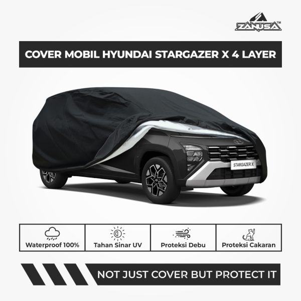 Cover Mobil Hyundai Stargazer 4 Layer Selimut Waterproof Anti Panas UV Sarung Mobil Outdoor