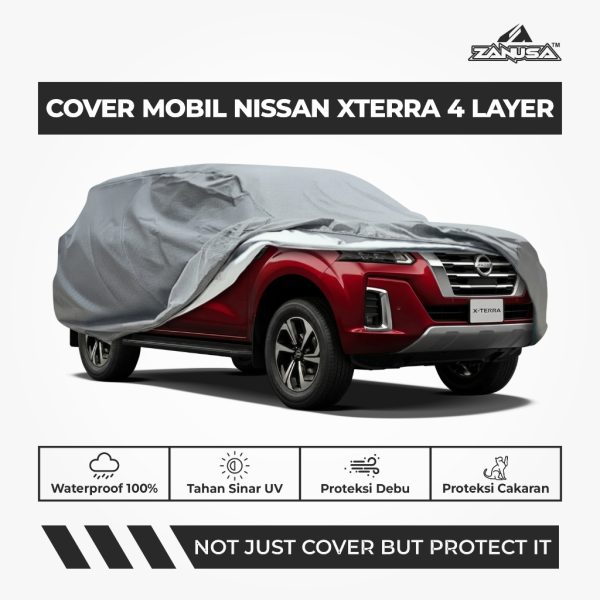Cover Mobil Nissan Xterra 4 Layer Selimut Waterproof Anti Panas UV Sarung Mobil Outdoor