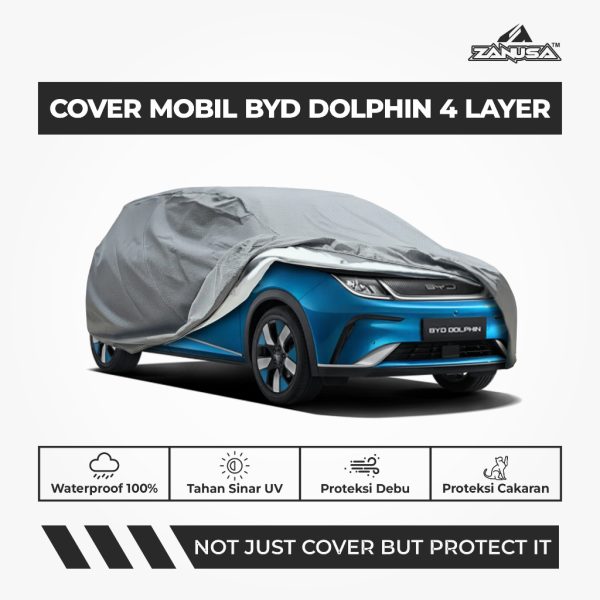 id-11134207-81ztp-mq8rtl4ysttsf0 Cover Mobil BYD Dolphin 4 Layer Selimut Waterproof Anti Panas UV Sarung Mobil Outdoor