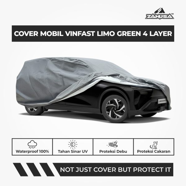 Cover Mobil Vinfast Limo Green 4 Layer Selimut Waterproof Anti Panas UV Sarung Mobil Outdoor