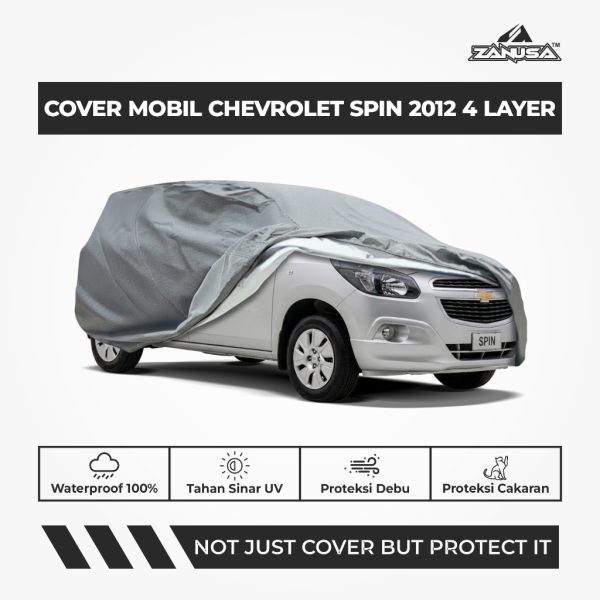 Cover Mobil Chevrolet Spin 4 Layer Selimut Waterproof Anti Panas UV Sarung Mobil Outdoor