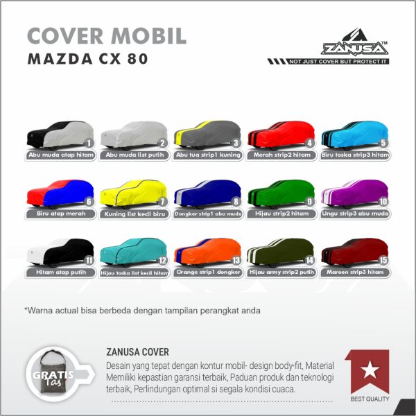 Cover Mobil Mazda CX-80 Variasi Selimut Waterproof Anti Panas UV Sarung Mobil Outdoor (6)