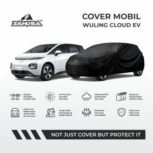 Cover Mobil Wuling Cloud EV 4 Layer Selimut Waterproof Anti Panas UV Sarung Mobil Outdoor