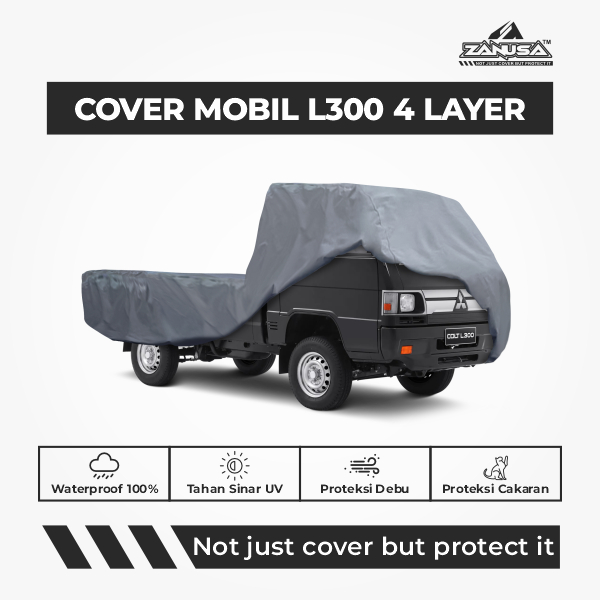 Cover Mobil Mitsubishi L300 4 Layer Selimut Waterproof Anti Panas UV Sarung Mobil Outdoor