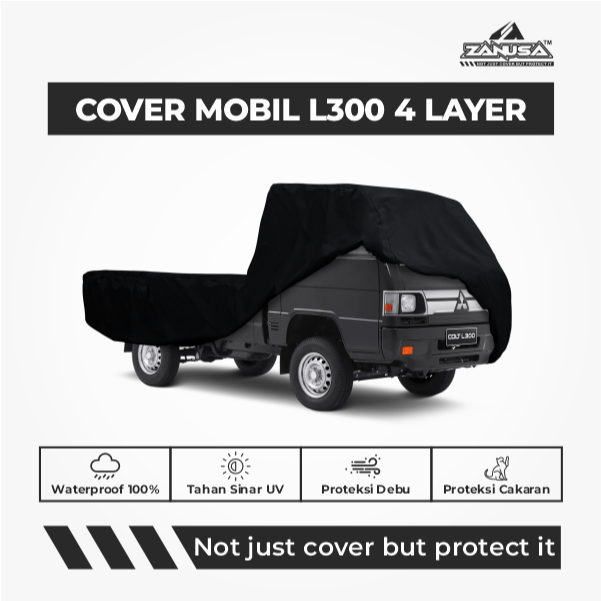 Cover Mobil Mitsubishi L300 4 Layer Selimut Waterproof Anti Panas UV Sarung Mobil Outdoor