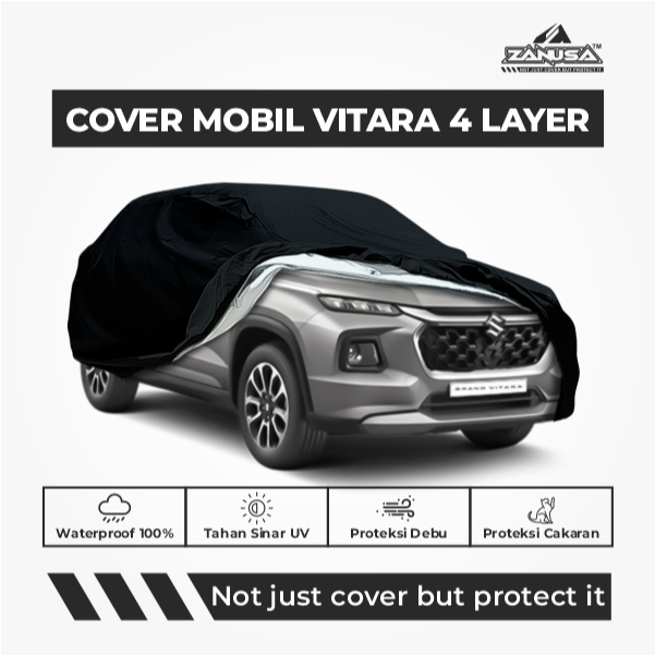Cover Mobil Suzuki Grand Vitara 4 Layer Selimut Waterproof Anti Panas UV Sarung Mobil Outdoor