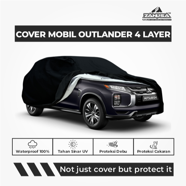 Cover Mobil Mitsubishi Outlander 4 Layer Selimut Waterproof Anti Panas UV Sarung Mobil Outdoor