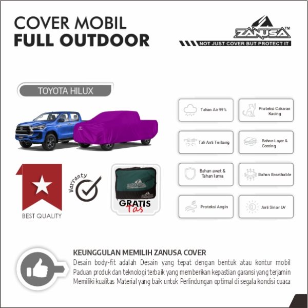 id-11134207-822wo-mnpgj3f7v0n8d8 Cover Mobil Toyota Hilux Full Outdoor Selimut Waterproof Anti Panas UV Sarung Mobil Outdoor