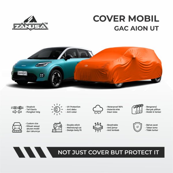 Cover Mobil GAC Aion UT Variasi Selimut Waterproof Anti Panas UV Sarung Mobil Outdoor