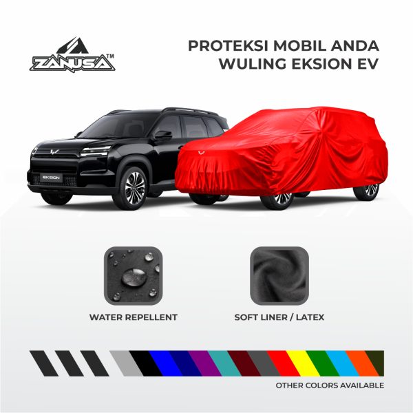 Cover Mobil Wuling Eksion EV Full Outdoor Selimut Waterproof Anti Panas UV Sarung Mobil Outdoor