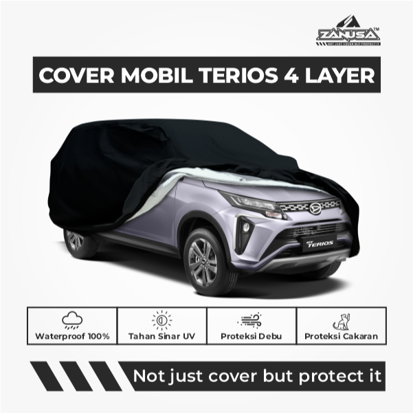 Cover Mobil Daihatsu Terios 4 Layer Selimut Waterproof Anti Panas UV Sarung Mobil Outdoor