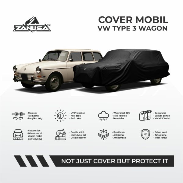 id-11134207-822ws-mq1c2rigzf9e44 Cover Mobil VW Type 3 Wagon Hitam Custom Size Full Outdoor Selimut Waterproof Anti Panas UV Sarung Mobil Outdoor