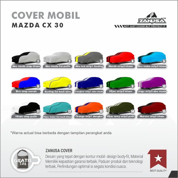 id-11134207-822wt-mohqg8g5l9fy54 Cover Mobil Mazda CX-30 Variasi Selimut Waterproof Anti Panas UV Sarung Mobil Outdoor