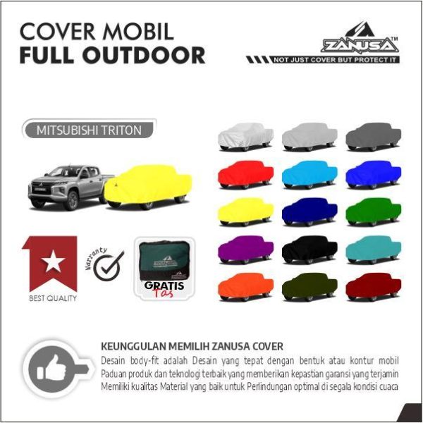 sg-11134201-81zww-mn2pde93ft3713 Cover Mobil Mitsubishi Triton Full Outdoor Selimut Waterproof Anti Panas UV Sarung Mobil Outdoor