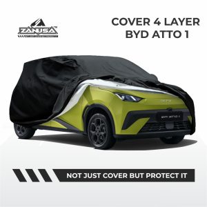 Cover Mobil BYD ATTO 1 4 Layer Selimut Waterproof Anti Panas UV Sarung Mobil Outdoor