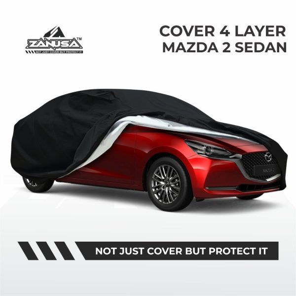 Cover Mobil Mazda 2 Sedan 4 Layer Selimut Waterproof Anti Panas UV Sarung Mobil Outdoor