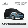 Cover Mobil KIA Visto 4 Layer Selimut Waterproof Anti Panas UV Sarung Mobil Outdoor