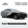 Cover Mobil Mazda 3 Sedan 4 Layer Selimut Waterproof Anti Panas UV Sarung Mobil Outdoor