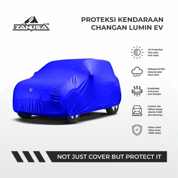 id-11134207-822wg-mq1edpprzdvya2-1.jpg Cover Mobil Changan Lumin EV Full Outdoor Selimut Waterproof Anti Panas UV Sarung Mobil Outdoor