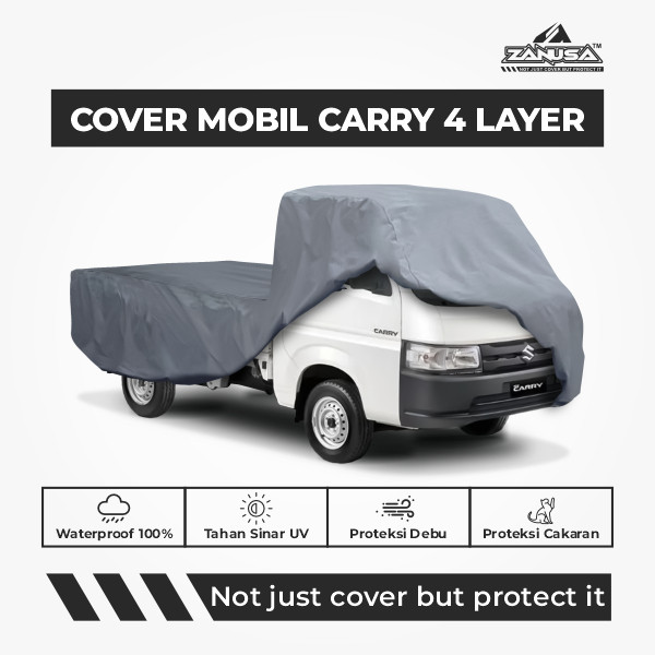 Cover Mobil Suzuki New Carry 4 Layer Selimut Waterproof Anti Panas UV Sarung Mobil Outdoor