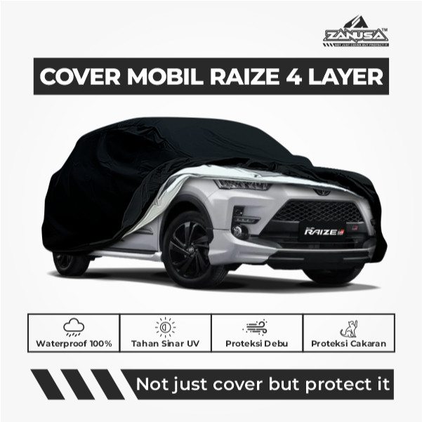 Cover Mobil Toyota Raize 4 Layer Selimut Waterproof Anti Panas UV Sarung Mobil Outdoor